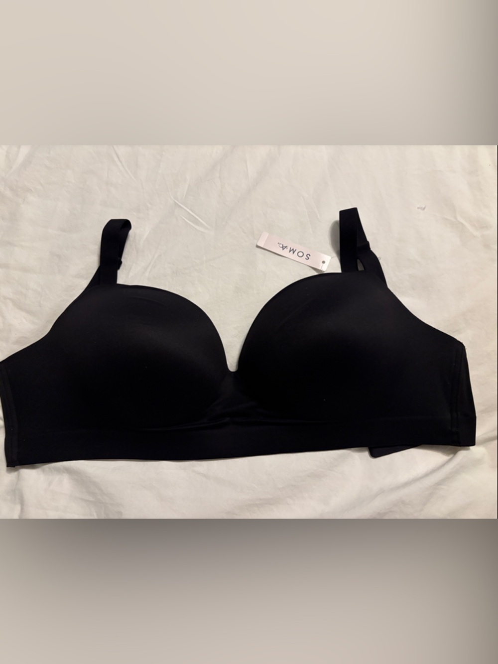 Soma Black Seamless Wireless T-Shirt Bra